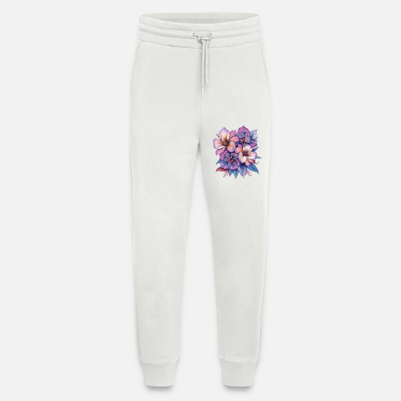Colour explosion Blossoms - Jogging Pants - made by SPREAD  - OFF WHITE