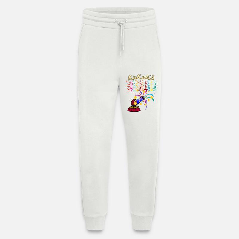 KuKaKö - Carnaval Carnaval Lundi gras Köthen - Pantalon de jogging bio décontracté fabriqué en UE - OFF WHITE