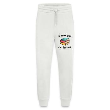 Bücher, Lesergeschenk-Idee, ich kann es nicht haben - Jogginghose - made by SPREAD - OFF WHITE - Vorne