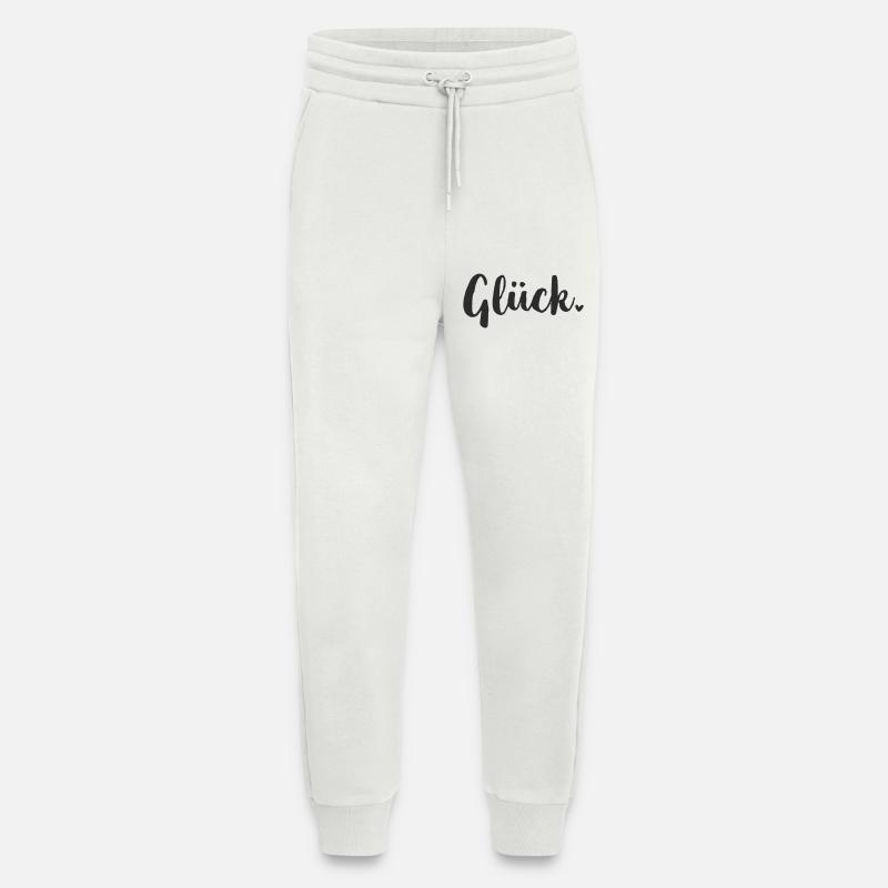 Glück Statement - Jogginghose - made by SPREAD - OFF WHITE