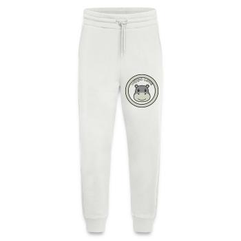 Hippo Love Hippo Logo Badge - Jogging Pants - made by SPREAD  - OFF WHITE - Front