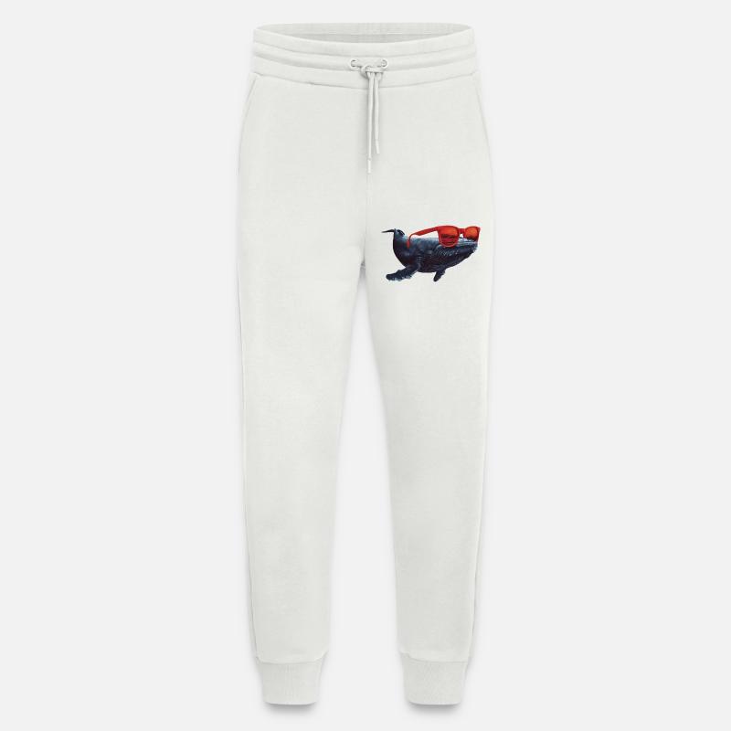 Wal mit Sonnenbrille - Jogginghose - made by SPREAD - OFF WHITE