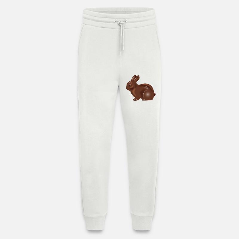 Classic chocolate Easter bunny motif - Jogging Pants - made by SPREAD  - OFF WHITE