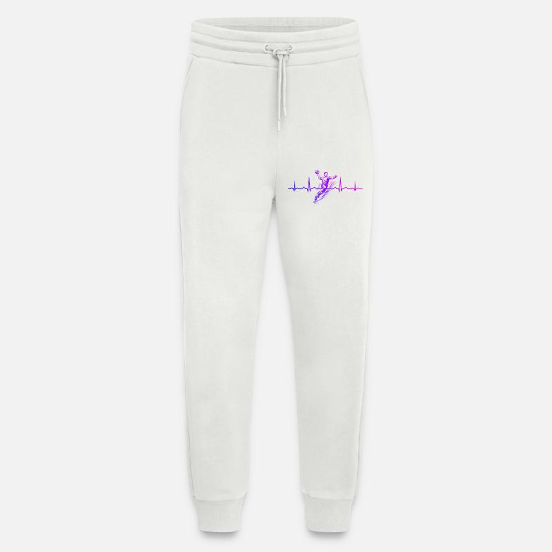 Clear handball message for men - Jogging Pants - made by SPREAD  - OFF WHITE