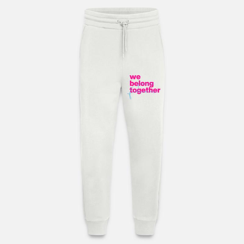 We belong together Neon Script - Jogging Pants - made by SPREAD  - OFF WHITE
