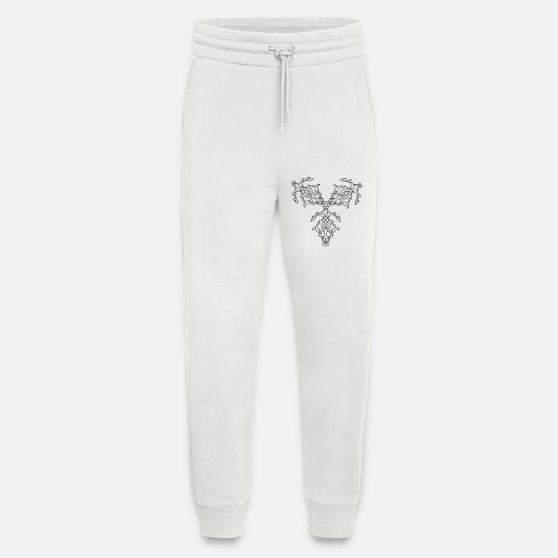 Geometric Patterns - Jogging Pants - made by SPREAD  - OFF WHITE