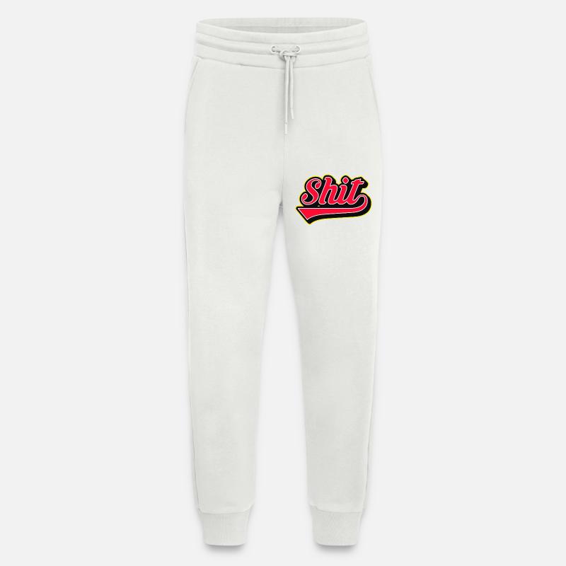 Shit Word Script Logo - Jogging Pants - made by SPREAD  - OFF WHITE