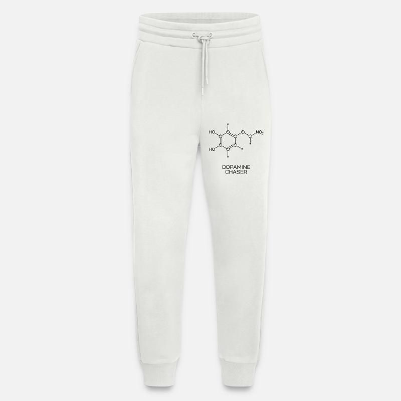 Dopamine Chaser Molecule - Jogging Pants - made by SPREAD  - OFF WHITE