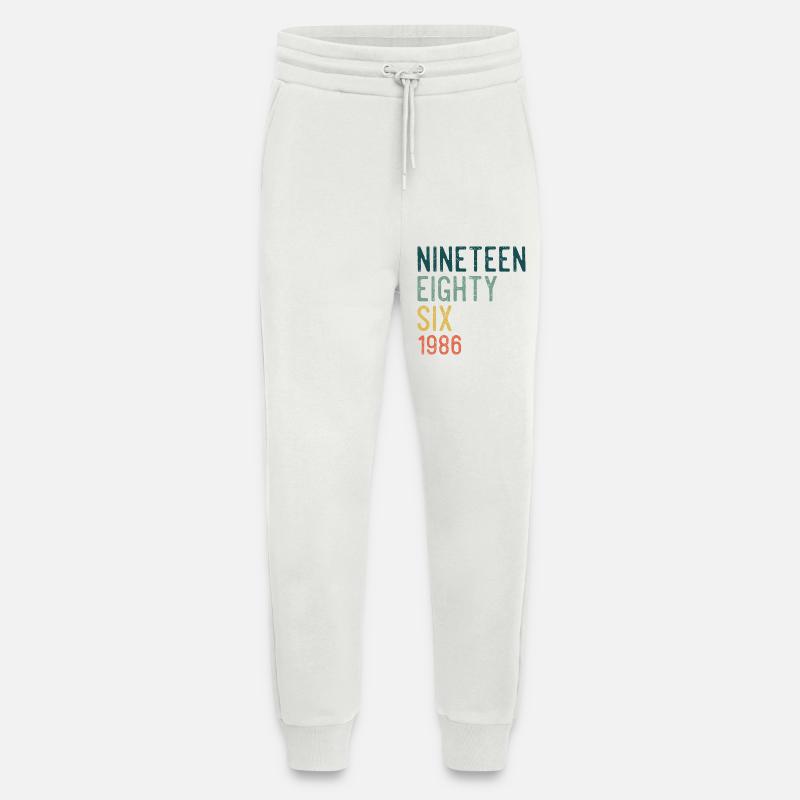 Nineteen Eighty-Six Retro - Jogginghose - made by SPREAD - OFF WHITE