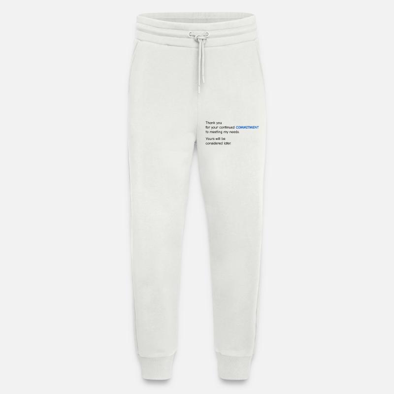 Baby Performance Review - Commitment - Jogging Pants - made by SPREAD  - OFF WHITE