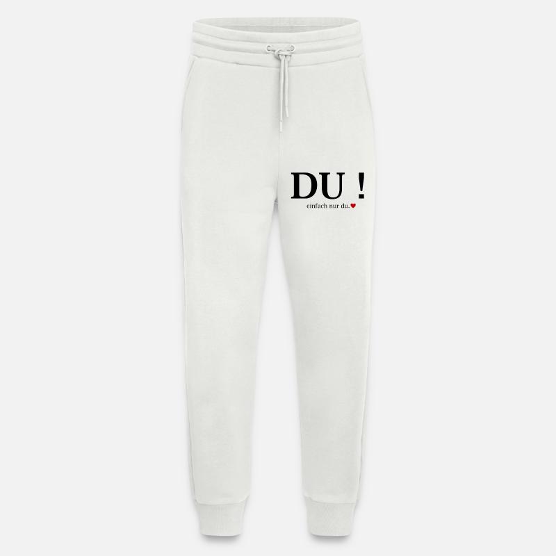 Du! Einfach Nur Du Herz - Jogginghose - made by SPREAD - OFF WHITE