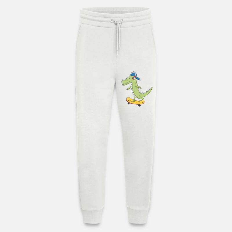 cooles Skater KROKO - Jogginghose - made by SPREAD - OFF WHITE