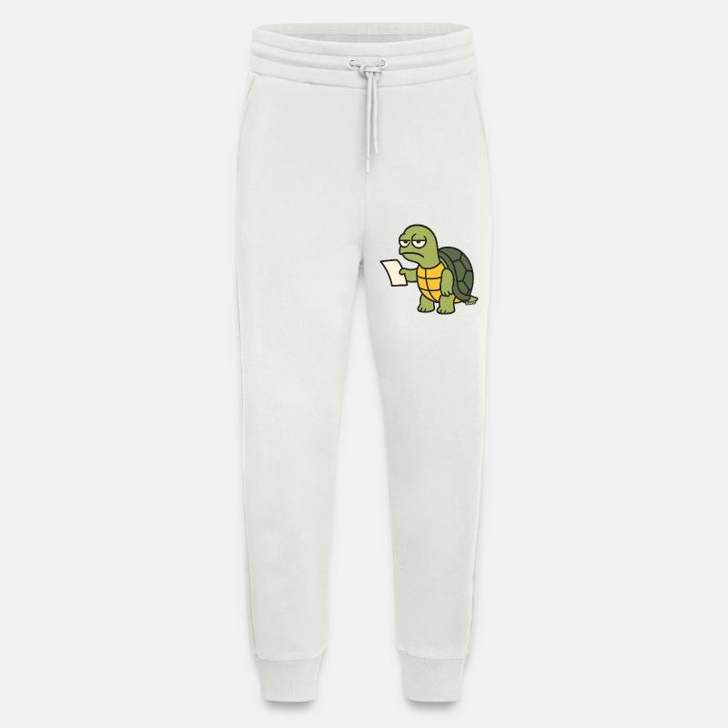 Langsame Schildkröte mit Papier - Jogginghose - made by SPREAD - OFF WHITE