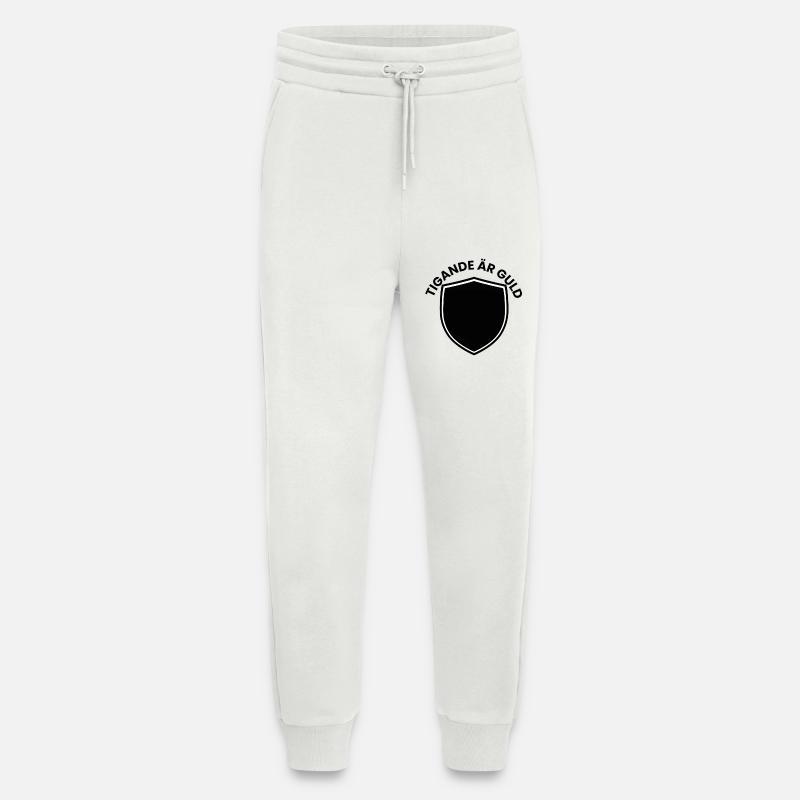 Shield emblem with curved text - Jogging Pants - made by SPREAD  - OFF WHITE