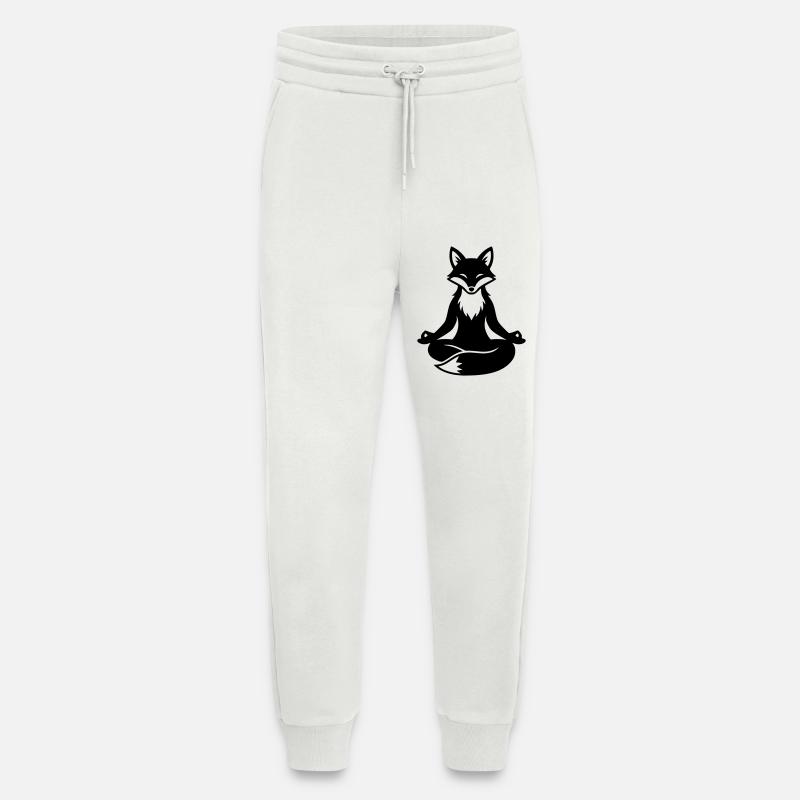 Meditierender Fuchs Zen - Jogginghose - made by SPREAD - OFF WHITE