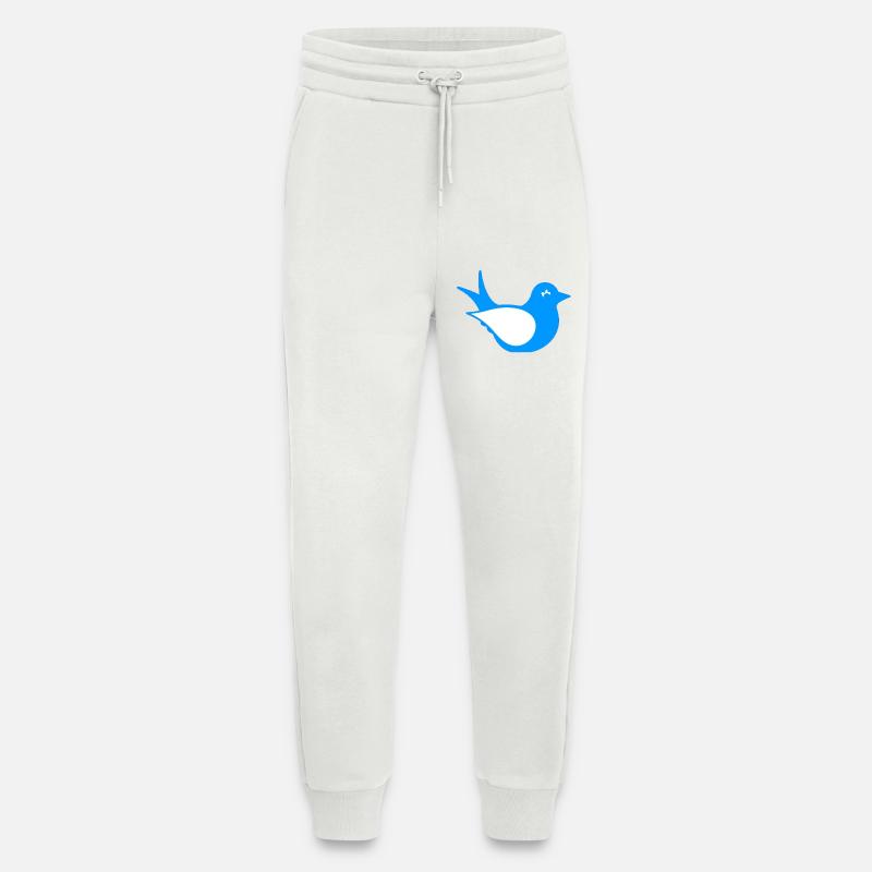 vogel silhouette sitzend, tiermotiv - Jogginghose - made by SPREAD - OFF WHITE
