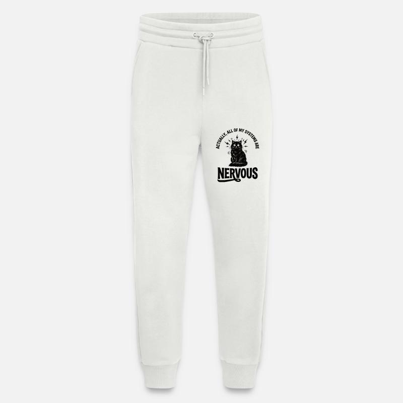Real Irony Cat Nervous System Statement - Jogging Pants - made by SPREAD  - OFF WHITE