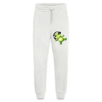 Cute frog toad toad with headphones dancing tech - Jogging Pants - made by SPREAD  - OFF WHITE - Front