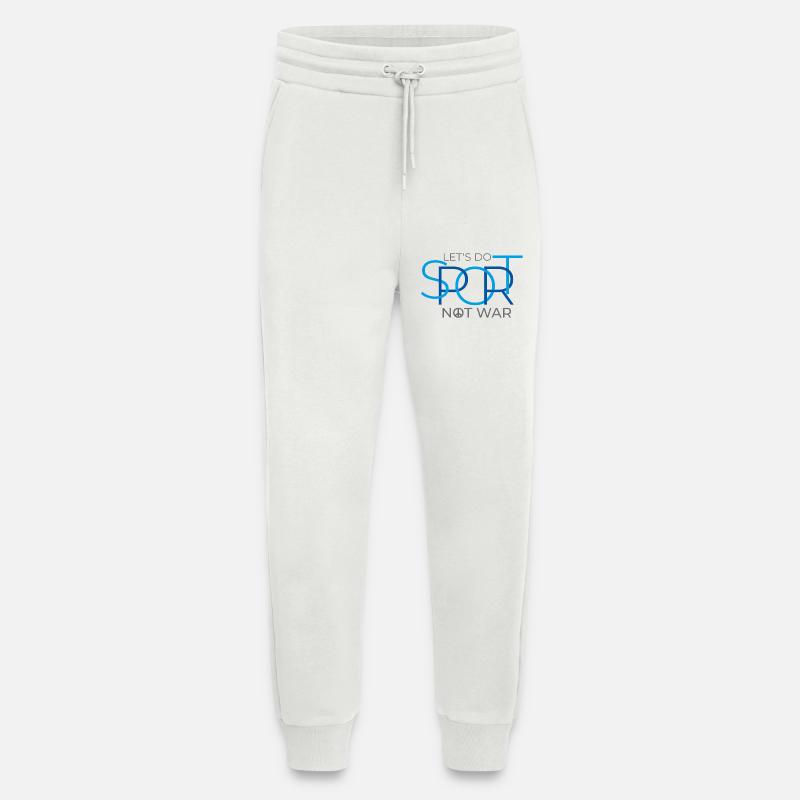 let's do sport not war - Jogginghose - made by SPREAD - OFF WHITE