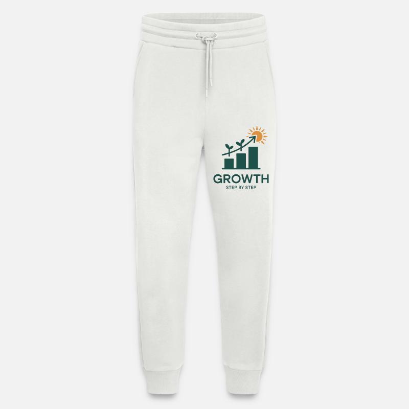 Growth Step by Step – Success & Growth - Jogging Pants - made by SPREAD  - OFF WHITE