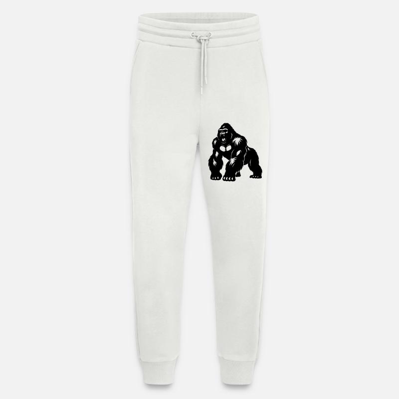 Gorilla Silverback Silhouette - Jogginghose - made by SPREAD - OFF WHITE