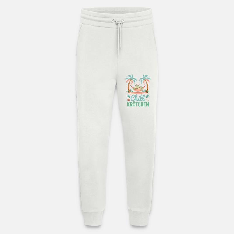 Chill Toad Cool Turtle In Hammock - Jogging Pants - made by SPREAD  - OFF WHITE