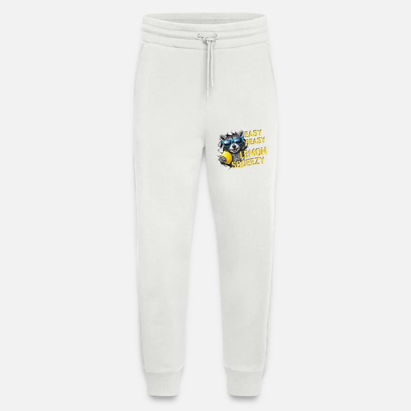 Easy Peasy Lemon Squeezy – Sommer Waschbär - Jogginghose - made by SPREAD - OFF WHITE
