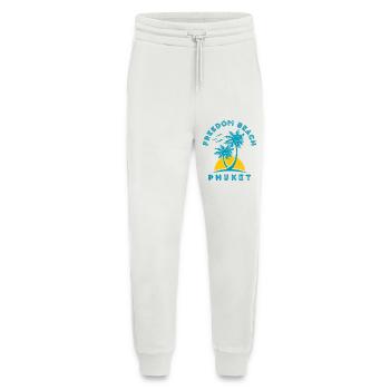 Freedom Beach Phuket Palm Sunset - Jogging Pants - made by SPREAD  - OFF WHITE - Front