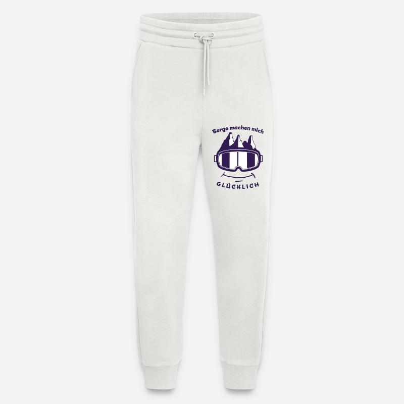 Mountains make me happy - Ski Snowboard - Jogging Pants - made by SPREAD - OFF WHITE