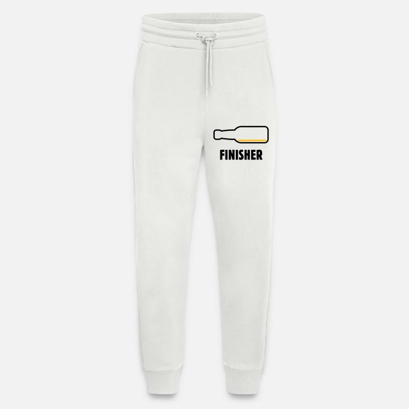 Finisher (Bier / Bierchen / Biertrinker / POS 2C) - Jogginghose - made by SPREAD - OFF WHITE