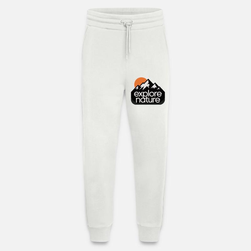 Explore Nature Mountains Sunset - Jogging Pants - made by SPREAD  - OFF WHITE