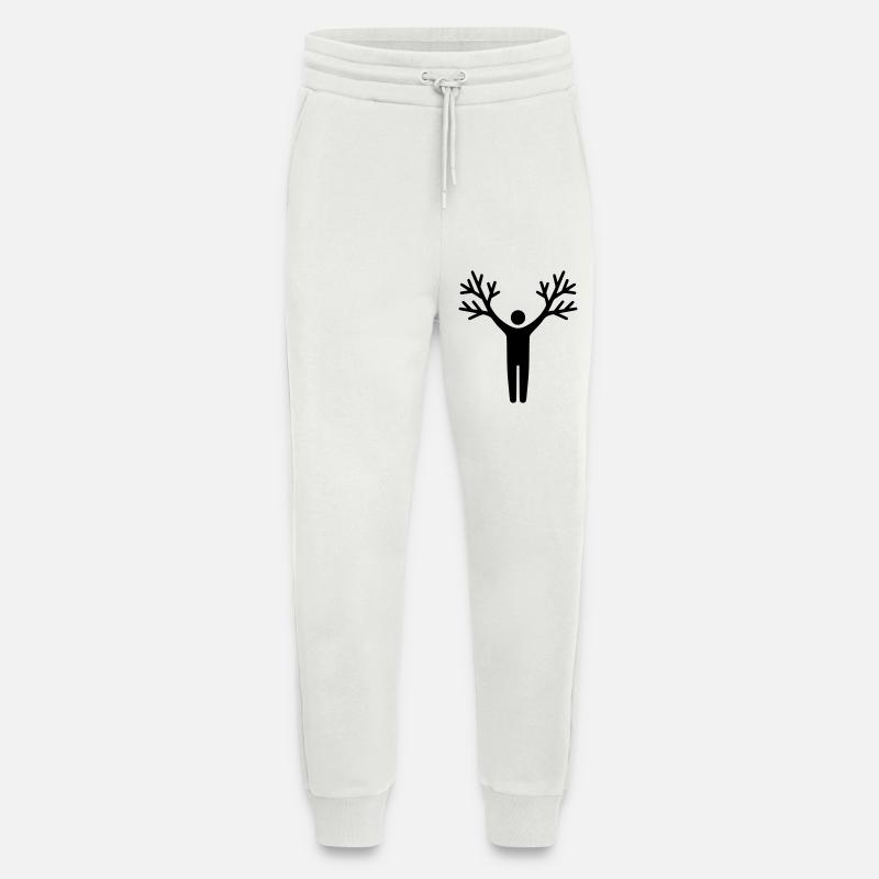 Tree Human Roots Growth - Jogging Pants - made by SPREAD  - OFF WHITE