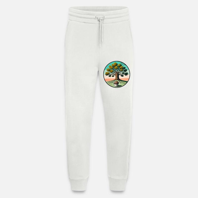 Retro-Baum des Lebens mit Eichel - Jogginghose - made by SPREAD - OFF WHITE