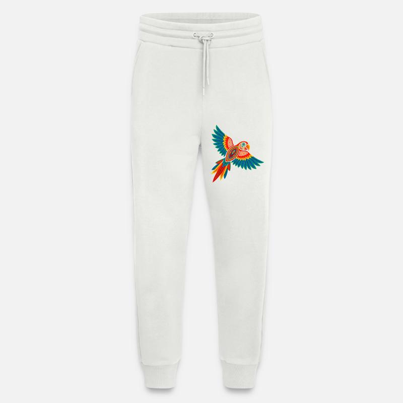 Bunter Mola Papagei - Jogginghose - made by SPREAD - OFF WHITE