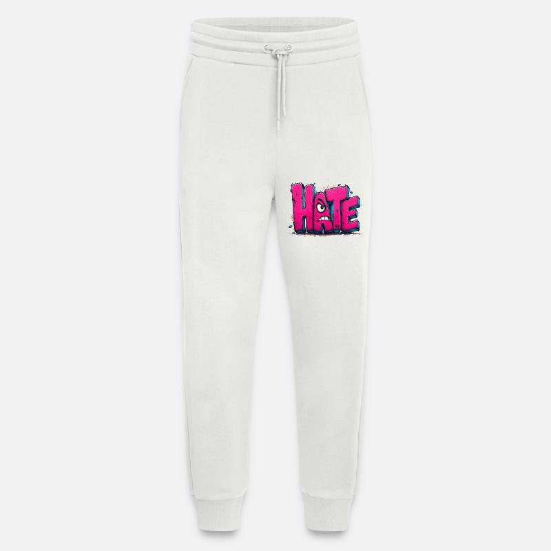 Hate Graffiti - Jogging Pants - made by SPREAD  - OFF WHITE