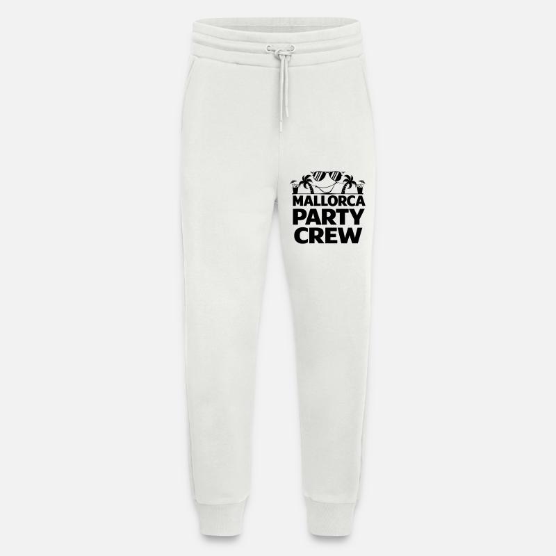 Équipage à Majorque - Pantalon de jogging bio décontracté fabriqué en UE - OFF WHITE