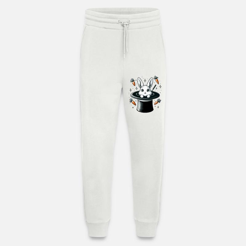 Magic bunny from the magic hat - Jogging Pants - made by SPREAD  - OFF WHITE