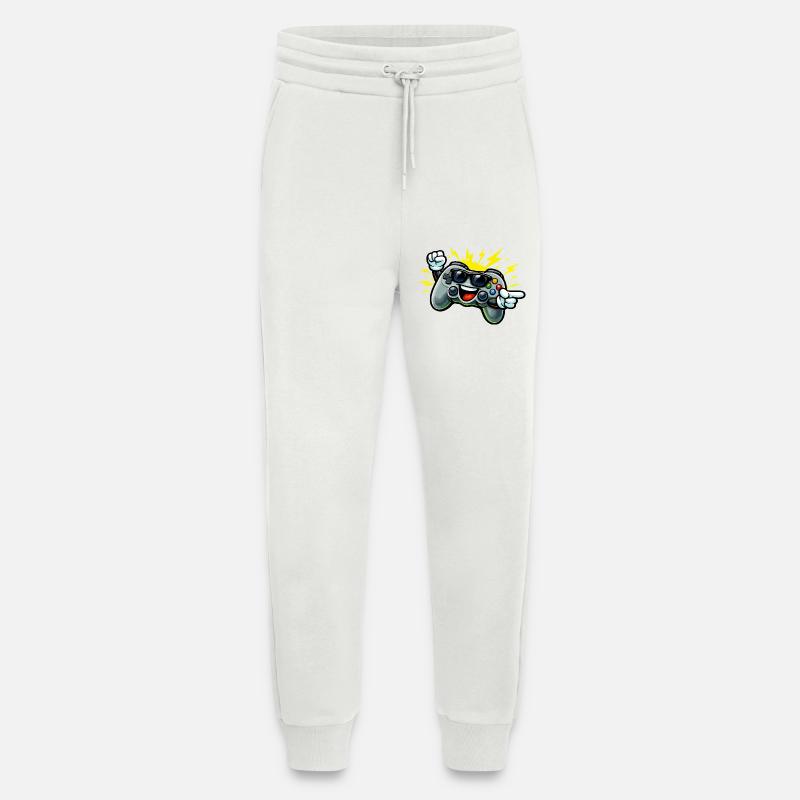 Retro Controller Fun - Jogging Pants - made by SPREAD  - OFF WHITE