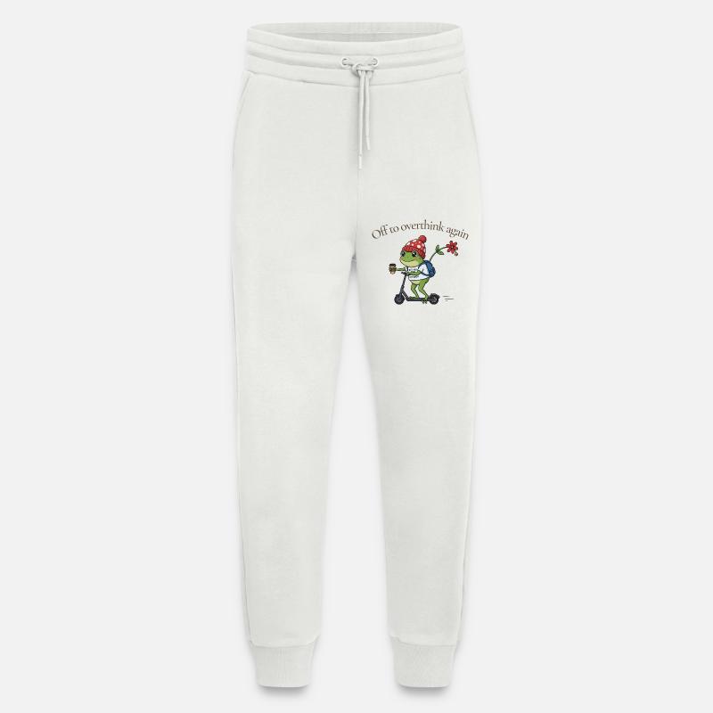 Toad-ally caffeinated frog - Jogging Pants - made by SPREAD  - OFF WHITE