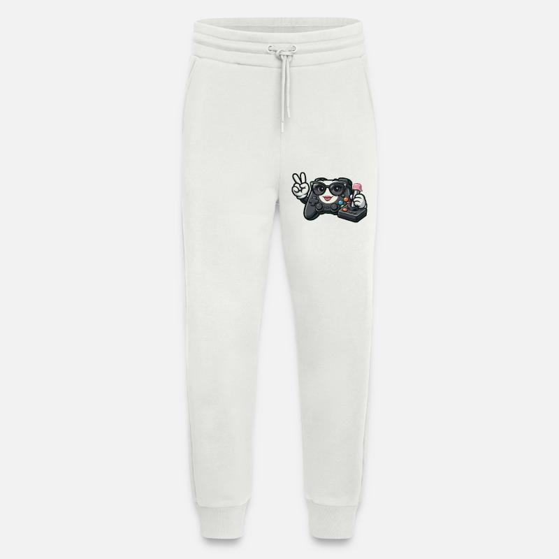 Kawaii WWII Game Controller - Jogging Pants - made by SPREAD  - OFF WHITE