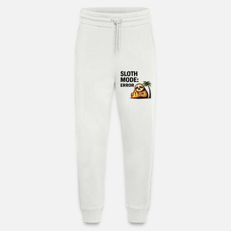 Sloth Mode Error - Jogging Pants - made by SPREAD  - OFF WHITE