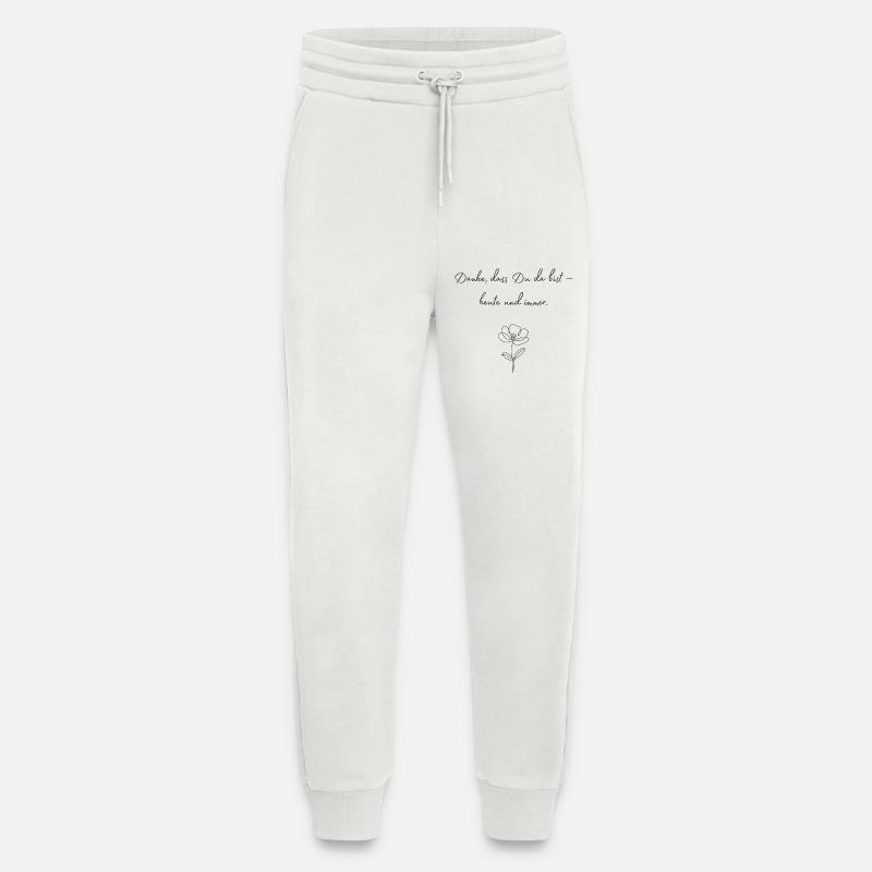 Danke, dass Du da bist — Blüte - Jogginghose - made by SPREAD - OFF WHITE