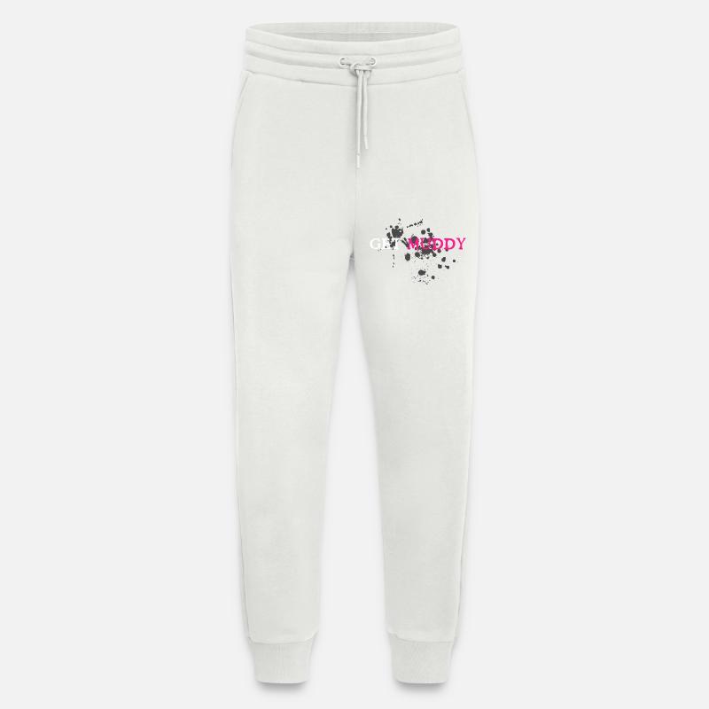 Course boueuse Schlammlauf Mud Run Muddy - Pantalon de jogging bio décontracté fabriqué en UE - OFF WHITE