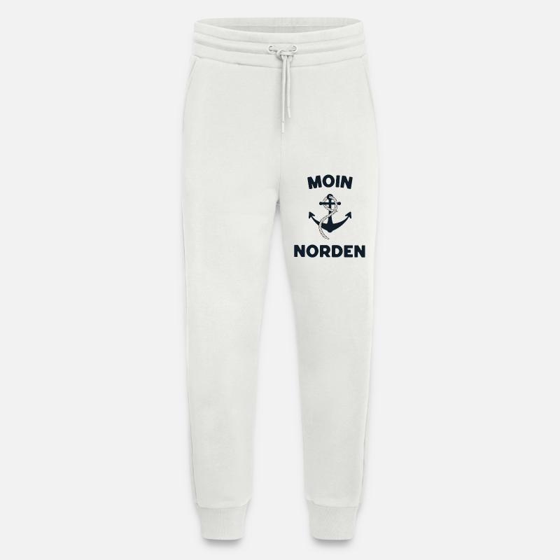 Moin Norden – Maritimes Anker-Design - Jogginghose - made by SPREAD - OFF WHITE