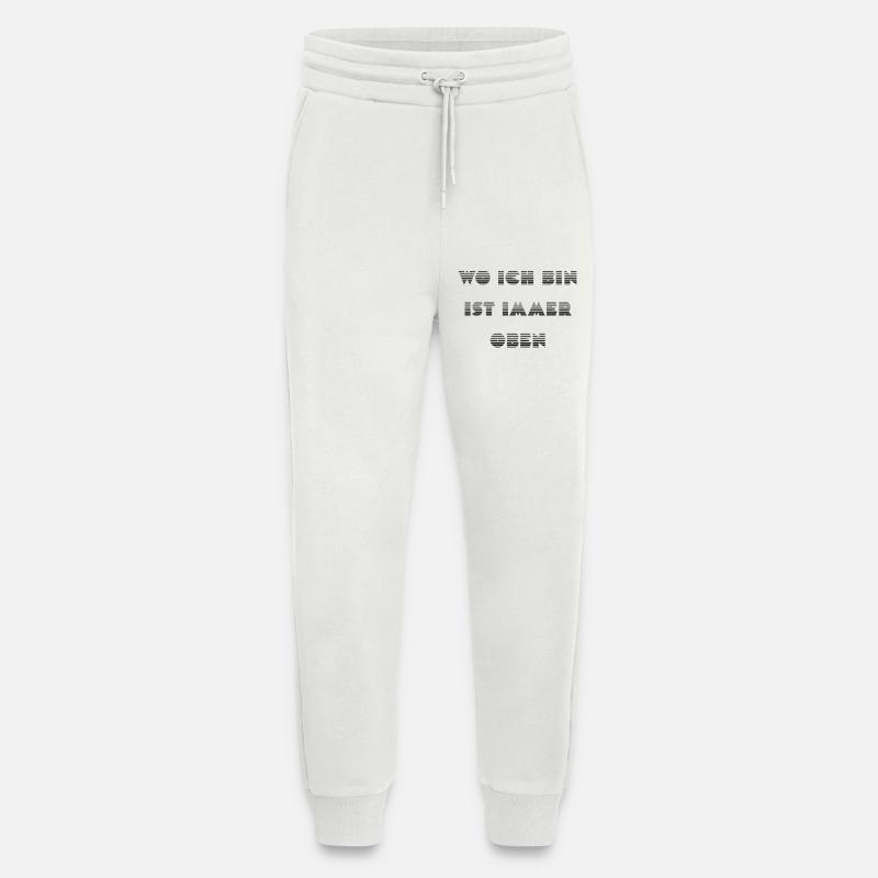 Wie ein Kompass: Ich bin immer oben - Jogginghose - made by SPREAD - OFF WHITE
