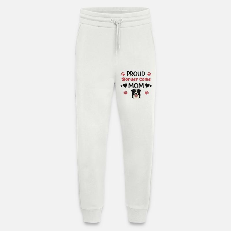 Stolze Bc Mutter, Border Collie - Jogginghose - made by SPREAD - OFF WHITE