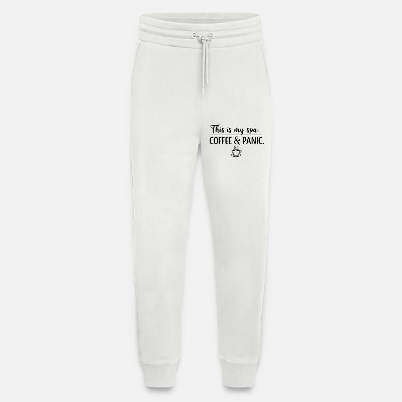 Kaffee- und Panik-Spa - Jogginghose - made by SPREAD - OFF WHITE