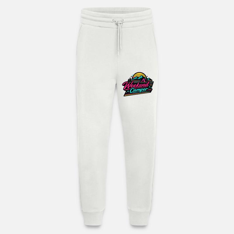 Weekend Camper Neon Skyline - Jogging Pants - made by SPREAD  - OFF WHITE