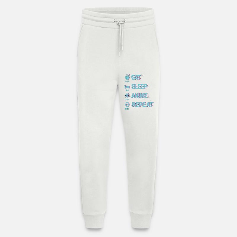 Eat Sleep Anime Repeat - Jogginghose - made by SPREAD - OFF WHITE