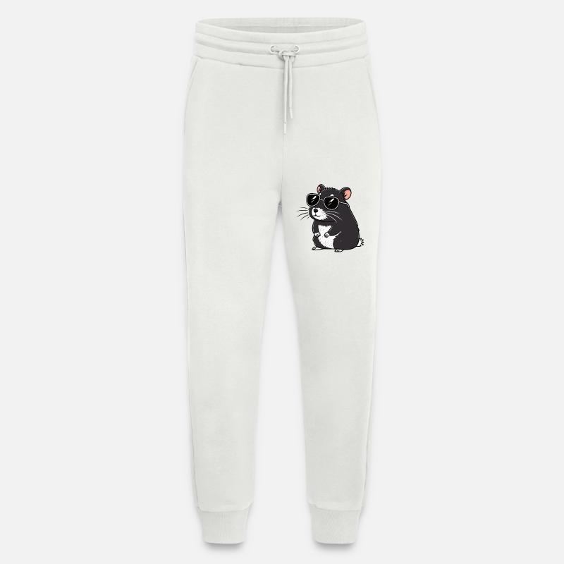 Hmster-chic dunkle Brille - Jogginghose - made by SPREAD - OFF WHITE